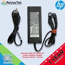 Genuine OEM HP | 120W AC Power Adapter Laptop Charger | Barrel - 7.4mm picture