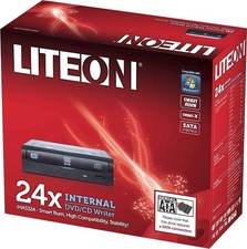 Lite-On 24x SATA Internal DVD CD Writer Smart Burn Optical Drives IHAS324-17 Blk picture