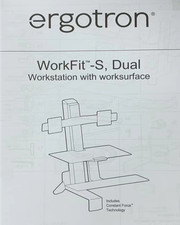 Ergotron WorkFit-S Dual Workstation Monitor Standing Desk Converter picture