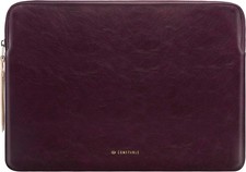 Berry Brown Slim PU Leather Sleeve for 13/14 Inch MacBook Air & Pro Laptops picture