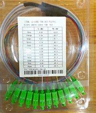 12-Core SC/APC to Raw Fiber Single-Mode Pigtail Cable 1.5m picture
