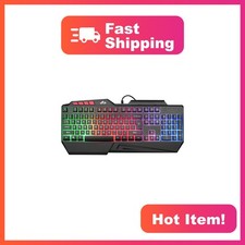 Rii RK202 RGB Gaming Keyboard Retro Black picture