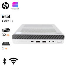 HP i7 CPU/ 32GB/ 1TB SSD 800 G3 Mini Tiny Desktop WiFi Bluetooth HDMI Windows 11 picture