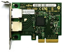 Fujitsu I350-T2 Dual Port 1GbE Ethernet RJ45 Network Adapter PCI-E x4 D3035-A11 picture