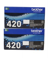 SEE NOTES 2 X GENUINE Brother TN420 Black Toner Cartridge TN-420 HL-2270DW picture