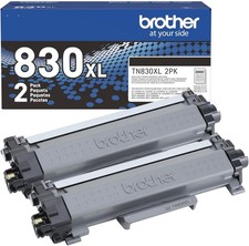 Brother Genuine TN830XL 2-Pack High Yield Toner Cartridges, 3K Pages Each picture
