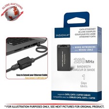 Cat-6 RJ45 Ethernet Inline Network Cable Coupler Adapter - Black picture
