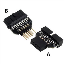 Panel Plug-in Connector Computer Motherboard USB3.0 19/20pin To USB2.0 9pin zz picture
