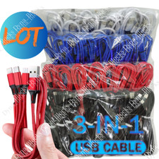 3 in 1 Fast USB Charging Cable Universal Function Cell Phone Charger Cord Lot picture