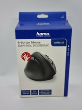 Hama EMW-500L wireless ergonomic mouse optical ergonomic black wireless  picture