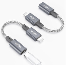 MFi Certified USB C to Lightning Adapter 2 Pack,27W PD Fast Charging & Data Sync picture