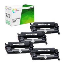 4Pk TCT Premium For HP 58X CF258X Black LaserJet Pro M404 M428 Compatible Toner picture