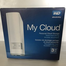 WESTERN DIGITAL WD MY CLOUD PERSONAL STORAGE 3 TB EXTERNAL HDD  NEW BOX OPEN picture