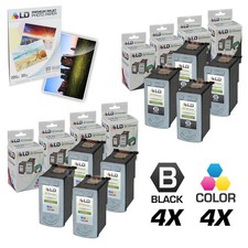 LD Reman Canon Combo Set - 4 Black #PG-40 and 4 Color #CL-41 picture