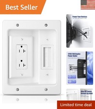 Cable Management Box and Recessed Outlet Kit - Easy Installation Included picture
