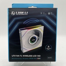 Lian Li UNI Fan TL - LCD Wireless 140 - Single Pack  ARGB Fan White NOT REVERSE picture