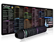 excovip Python Commands Shortcuts Mouse Pad 35.4L x 11.7W inches, for  picture