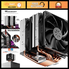 High-Performance CPU Air Cooler, 6 Heat Pipes, Dual 120mm Fans, AMD/Intel Compat picture