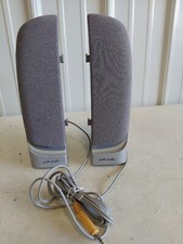 Pair Of Polk Audio N279 Gray Computer Speakers Tested Working #1093 picture