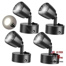 4 Pcs DC12V- 24V RV LED Reading Lamp Black, White Light 6000K picture