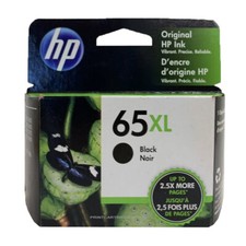HP 65XL Black Ink Cartridge 65XL Black New Genuine Retail Box picture