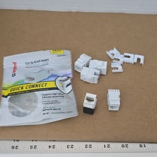 = Legrand Cat 5e RJ45 Insert Quick Connect 5 PC White WP3475-WH-V5 On-Q NEW picture