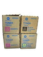 Konica Minolta TN221M TN221Y TN221K Set Of 4 Toner Cartridge NEW FreeShip picture