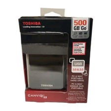Toshiba Canvio 3.0 500GB Portable External Hard Drive USB 3.0 Open Box picture
