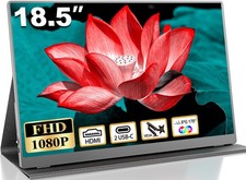 18.5 Inch Portable Monitor for Laptop, FHD 1080P 100% sRGB Travel Monitors fo... picture