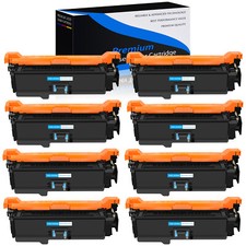 8PK Cyan Toner for HP CE401A 507A LaserJet 500 Color M551 M551dn M570 M575dn picture