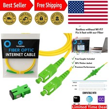 Durable 10M SC/APC Fiber Optic Cable - Perfect for Home Internet Setup picture