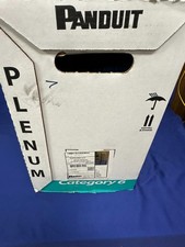 Panduit Cat6 Plenum PUP6C04BU-ULP CMP 23AWG Blue Network Cable 1000 FT Pull Box picture