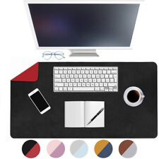 Large PU Leather Computer Desk Mat Dual Sided Use Waterproof Laptop Mouse Pads picture