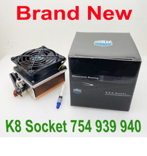 AMD Socket 754 939 940 K8 CPU Cooling Fan 3 Pins (Whole Copper Heatsink) picture