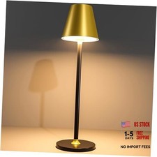Timjorman 1-Pack Cordless Table Lamps - 5000mAh Rechargeable Battery Gold&Black picture