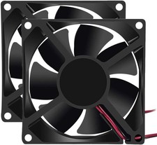 Upgrade Your Cooling with 2Pcs 5V DC 80mm PC Fans - 43dB, 50,000-hour Life picture