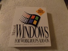 Microsoft Windows for Workgroups Add-on Upgrade for 3.1. 1994 NICE picture