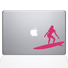 The Decal Guru 1455-MAC-13A-BG Catching Some Waves Decal Vinyl Sticker 13