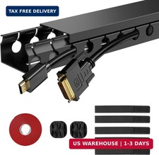 ENONCI Cable Raceway 31in Wire Covers Under Desk Cable Management 2-Pack picture