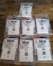 Lot Of 7 Leviton CAT 41080-3WP Quickport Single-Gang Wallplate 3 Port picture