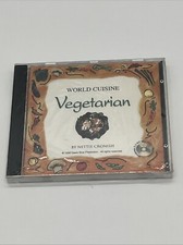 WORLD CUISINE VEGETARIAN SEALED CD-ROM NETTIE CRONISH 1996 IBM PC & MACINTOSH picture