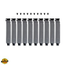 10 Pack Black PCI Slot Cover Hard Steel Filter Blanking Plate with Screws picture