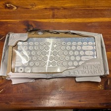 Silver/White Wireless Bling (Rhinestone) Keyboard, Open Box picture