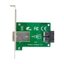 Mini SAS HD SFF-8644 To Internal SAS HD SFF-8643 PCBA Female Dual Ports Adapter picture