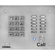 Viking Electronics VOIP STAINLESS STEEL ENTRY PHONE K-1700-IP-EWP UPC 6156872... picture