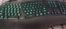 Adesso Tru-Form 150 3-Color Illuminated Ergonomic Wired Keyboard LED ~ AKB-150EB picture