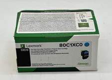 Lexmark 801 Cyan Extra High Yield Toner Cartridge (80C1XC0) picture