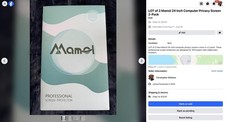 Lot of 2 Mamol 24 Inch Computer Privacy Screen Protector 16:9 New picture