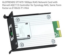 GLOTRENDS ST7479 10Gbps RJ-45 PCIe Mini NIC Marvell AQC113 for Synology NAS picture
