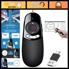 2-in-1 USB Type C Wireless Presentation Clicker & Highlighting Magnifier, 2.4GHz picture